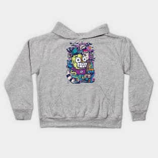 doodle party Kids Hoodie